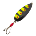 Колеблющаяся блесна Kuusamo Hauki 22гр 80/22 (незацепляйка) #BL/R/FYe-S