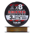 Плетённая леска Sunline Amazer X8 #3,0 0,285мм 300м (multicolor)