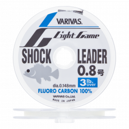 Флюорокарбон Varivas Light Game Shock Leader Fluorocarbon #0,8 0,148мм 3Lb 30м (natural clear)