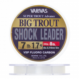 Флюорокарбон Varivas Big Trout Shock Leader VSP Fluorocarbon #1,7 0,218мм 7Lb 30м (clear)