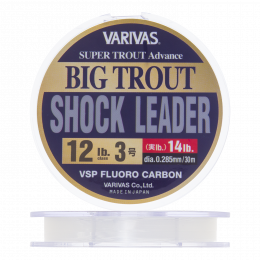 Флюорокарбон Varivas Big Trout Shock Leader VSP Fluorocarbon #3,0 0,285мм 12Lb 30м (clear)