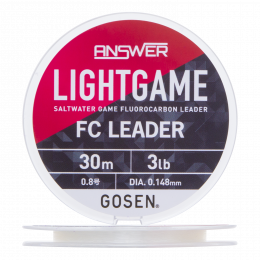 Флюорокарбон Gosen Answer Light Game Fc Leader #0,8 0,148мм 30м (natural)