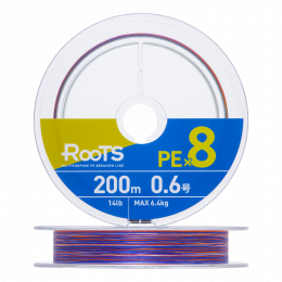 Плетённая леска Gosen Roots PE X8 #0,6 14Lb 200м (multicolor)